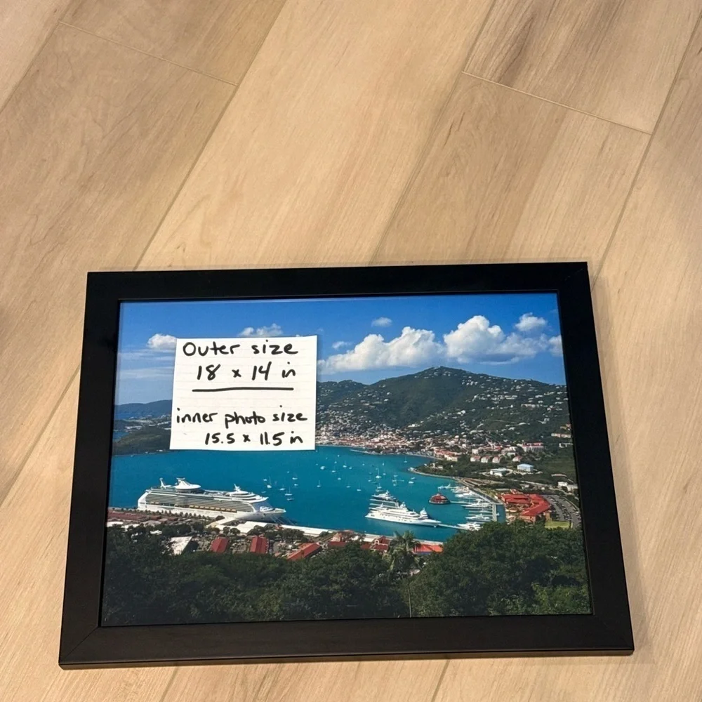 Large Black Picture Frame 18 x 14 inch Photo Frame for Art, Diploma Frame, etc